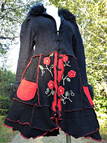one of a kind upcycled coat